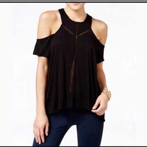 Jessica Simpson Primrose Crochet Trim Top